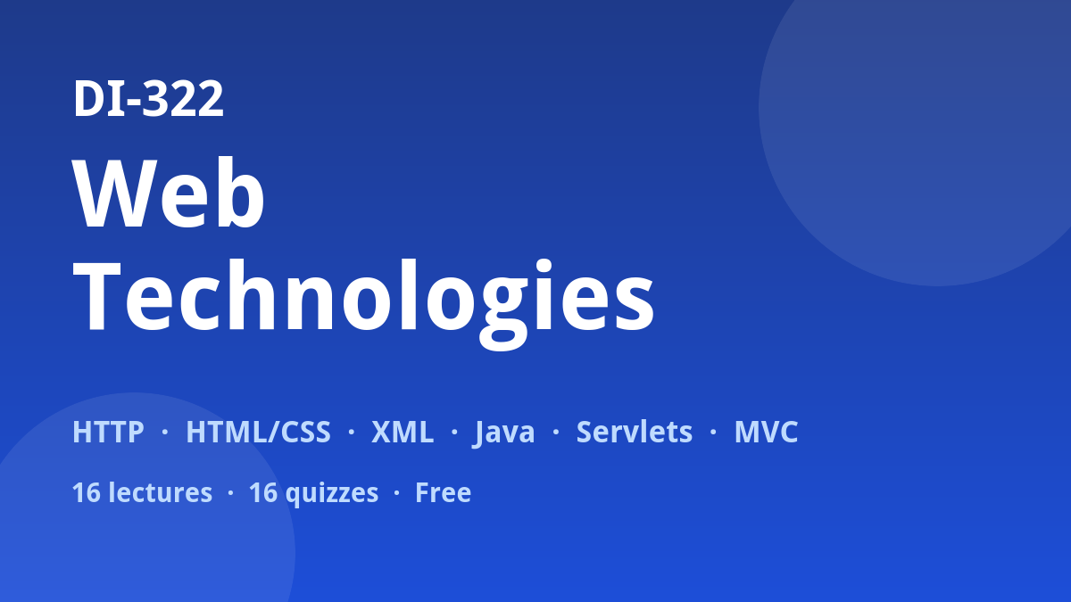 DI-322 Web Technologies